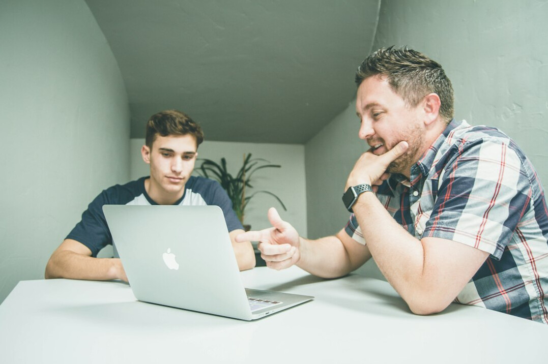 man in personal development coaching session